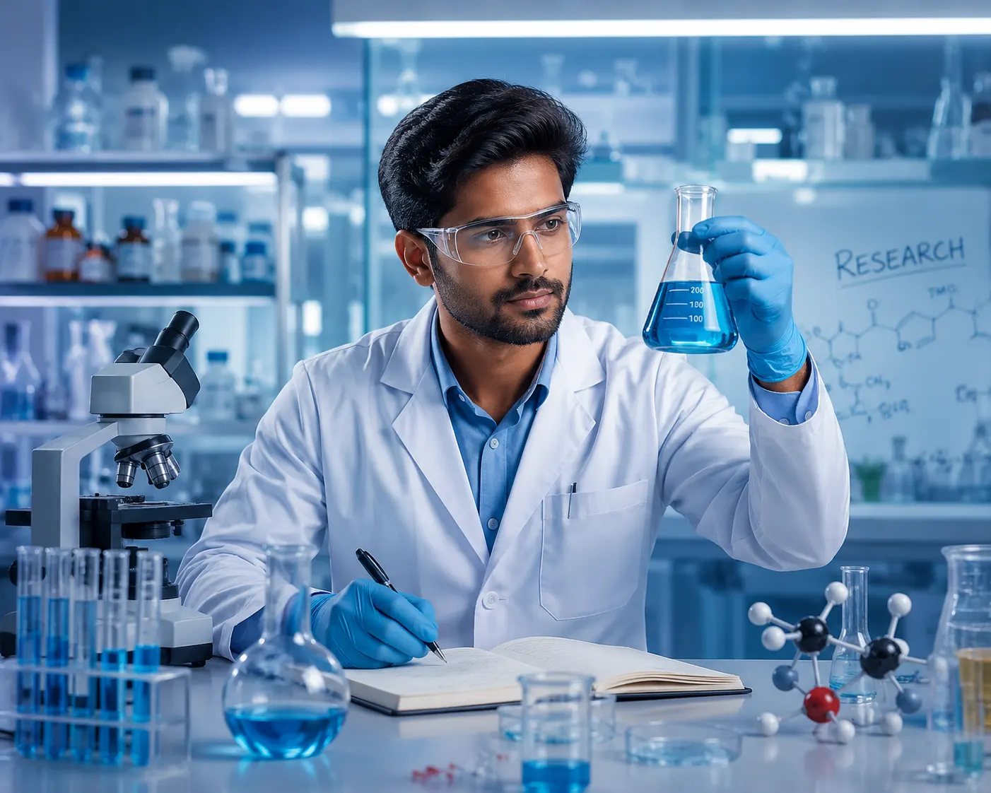Scientist in laboratory